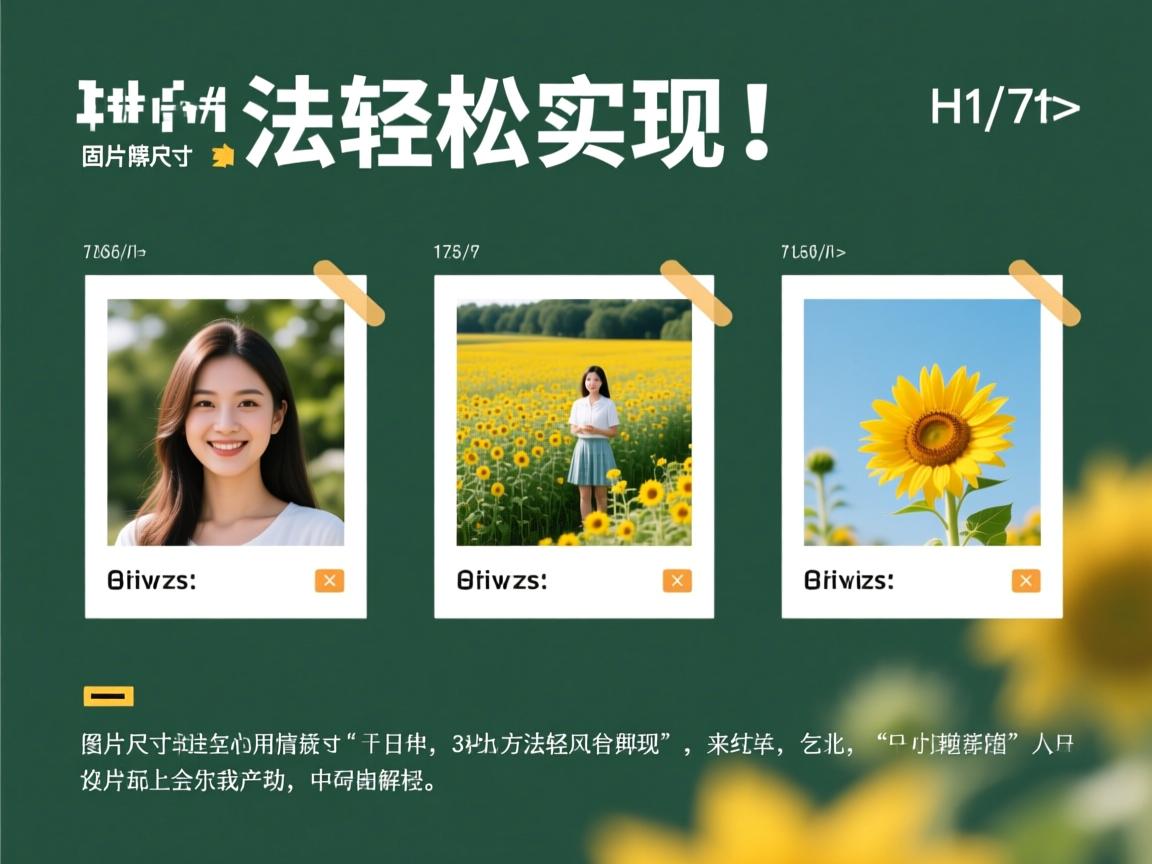 HTML如何固定图片大小?3种方法轻松实现! 第3张 HTML如何固定图片大小?3种方法轻松实现! 第3张