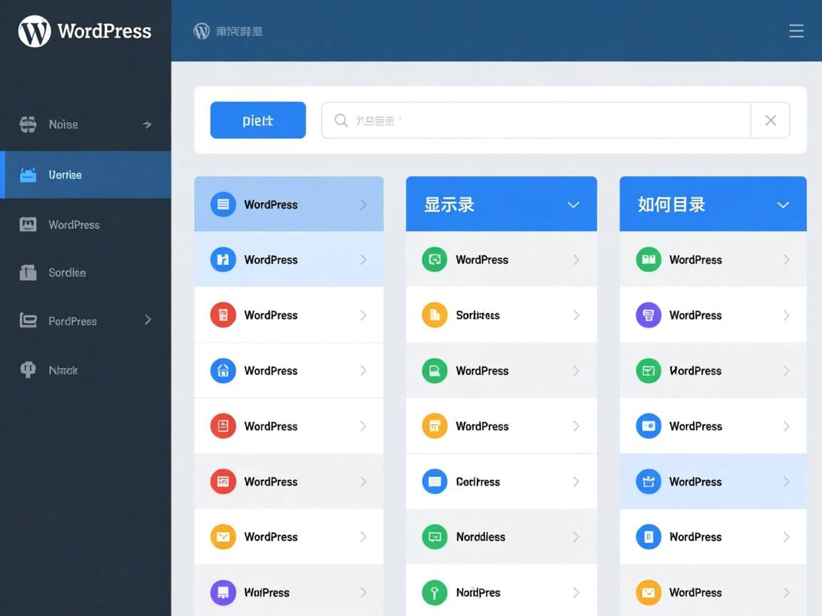WordPress分栏如何显示目录 第2张 WordPress分栏如何显示目录 第2张