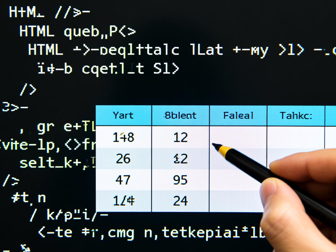 如何在HTML中快速制作表格？  第1张