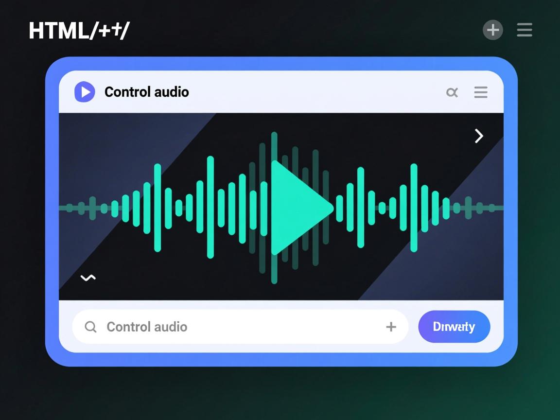 如何用HTML控制audio？
