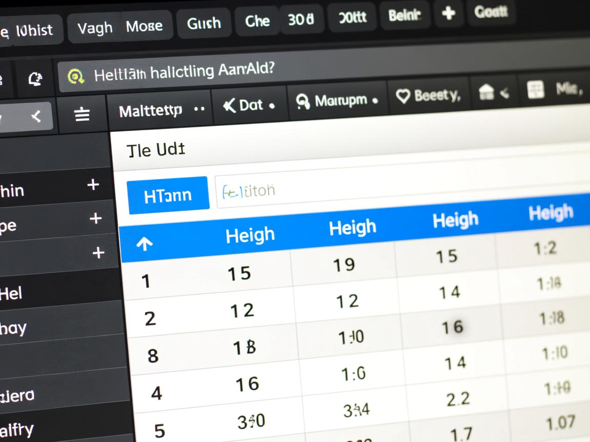 如何设置HTML表格行高? 第3张 如何设置HTML表格行高? 第3张