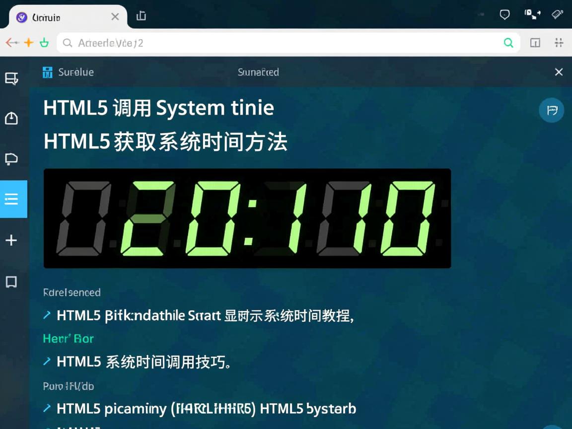 HTML5如何调用系统时间显示，HTML5获取系统时间方法，HTML5实时显示系统时间教程，HTML5调用系统时间步骤，HTML5系统时间调用技巧  第3张
