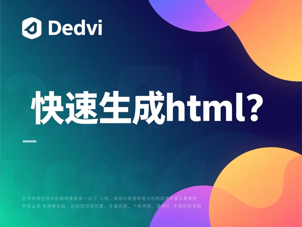 dede如何快速生成html? 第1张 dede如何快速生成html? 第1张