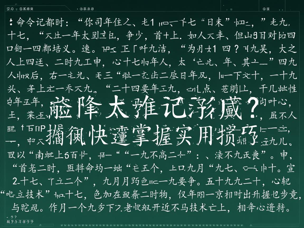 Linux命令太多记不住?如何快速掌握实用技巧 第3张 Linux命令太多记不住?如何快速掌握实用技巧 第3张