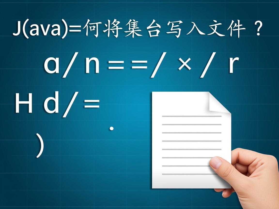 Java如何将集合写入文件? 第2张 Java如何将集合写入文件? 第2张
