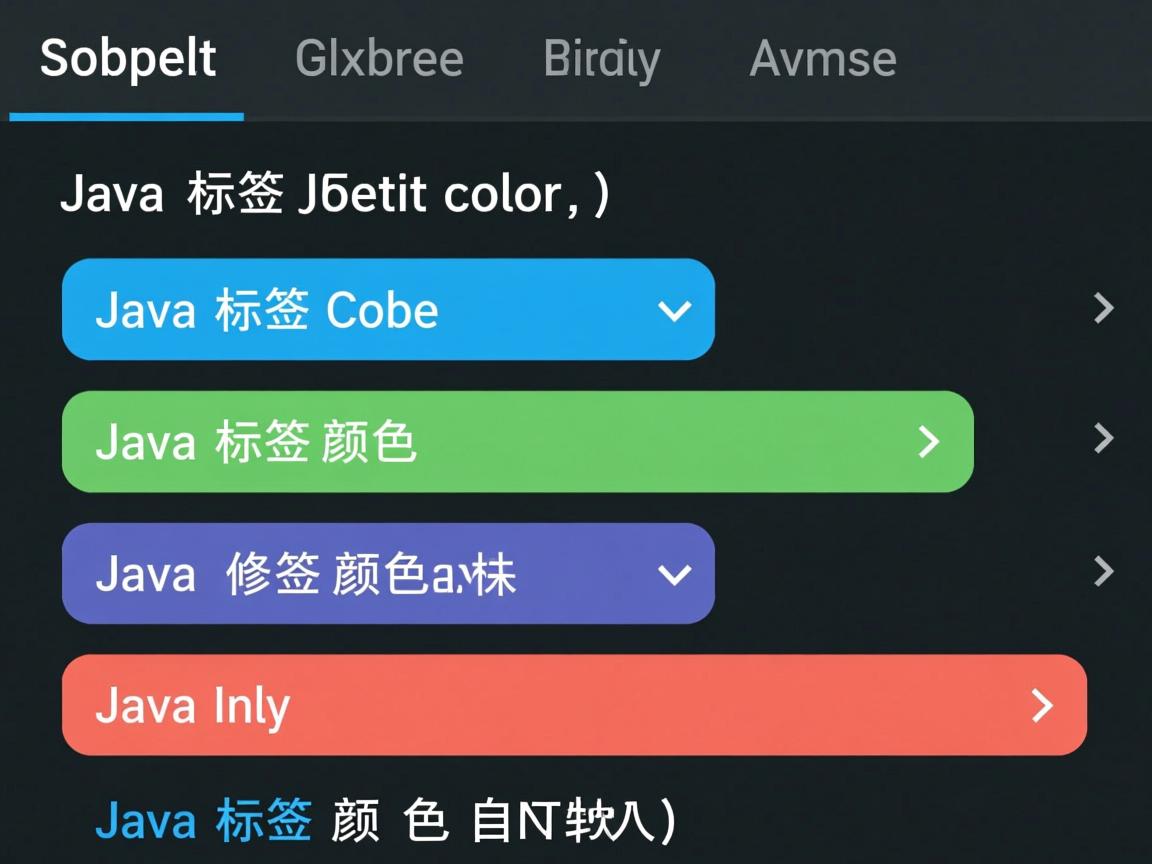Java如何设置标签颜色,Java标签颜色设置方法,Java修改标签颜色教程,Java标签颜色自定义 第2张 Java如何设置标签颜色,Java标签颜色设置方法,Java修改标签颜色教程,Java标签颜色自定义 第2张