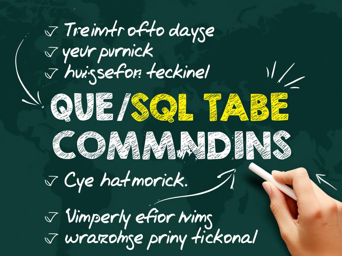 快速创建SQL表命令教程