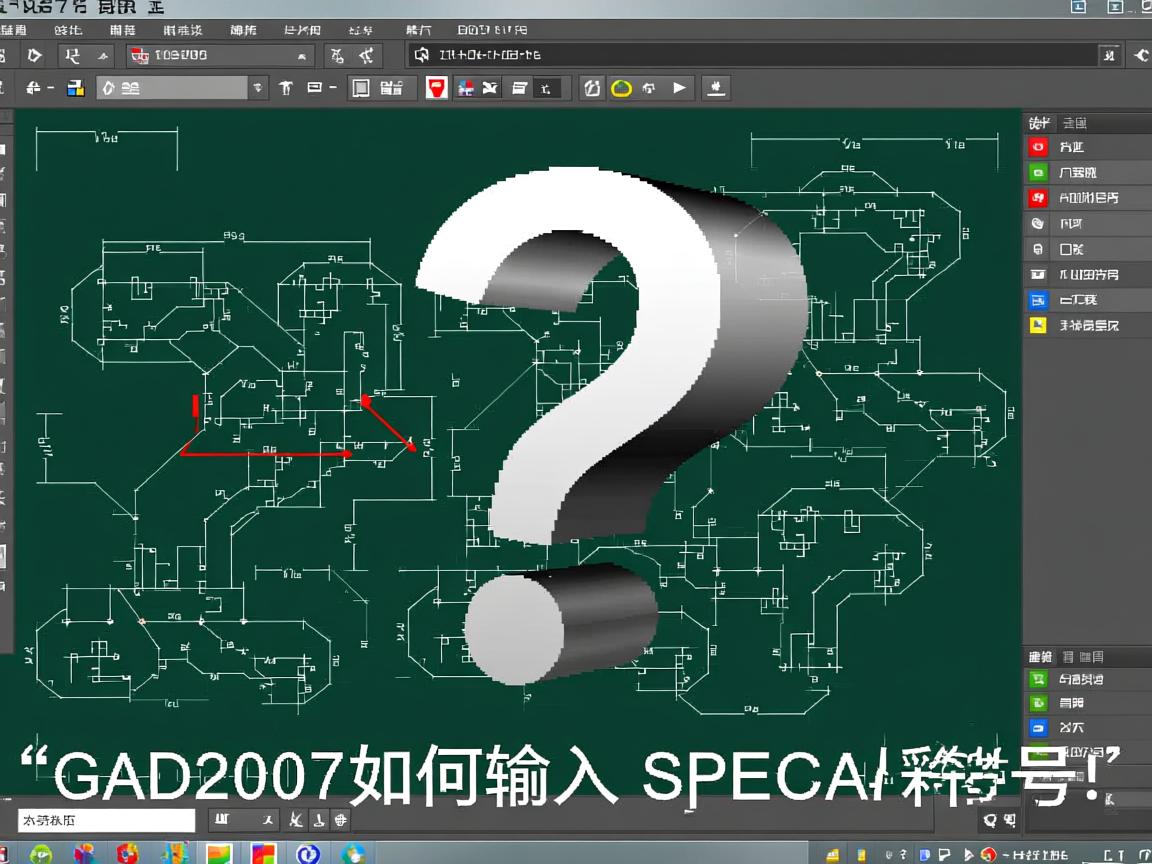 CAD2007如何输入特殊符号？