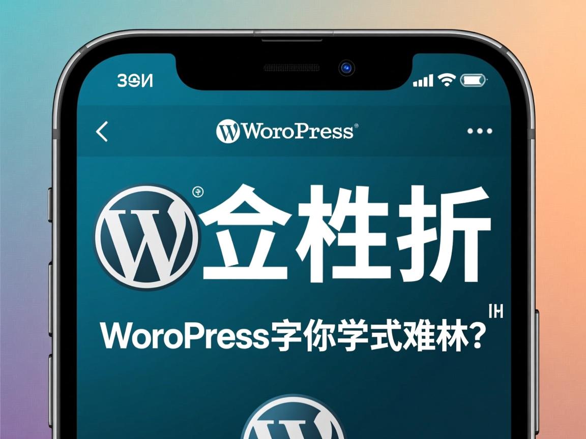 手机改WordPress字体样式难吗? 第3张 手机改WordPress字体样式难吗? 第3张