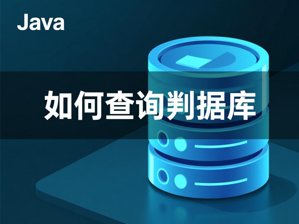 Java如何查询数据库 第3张 Java如何查询数据库 第3张