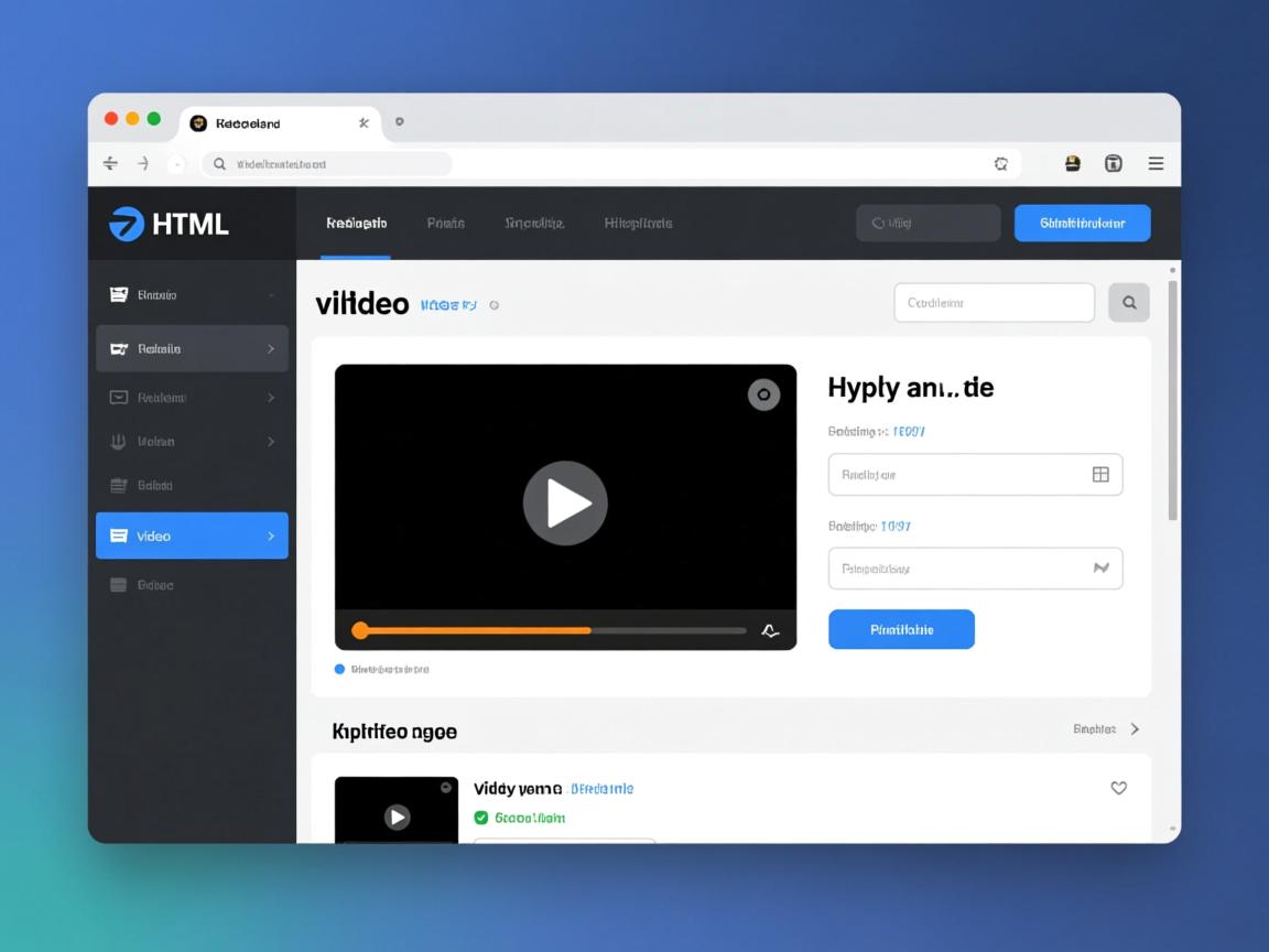 如何在HTML网页中嵌入视频？