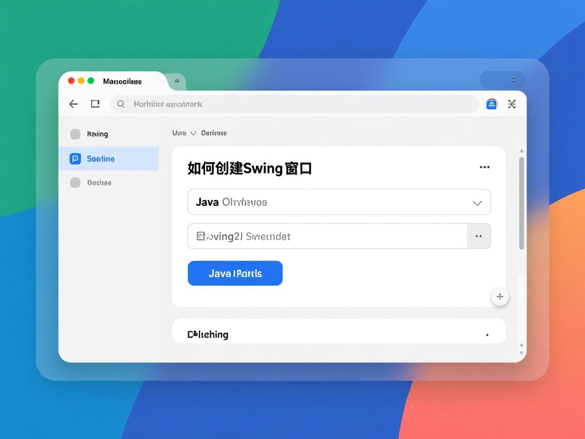 Java如何创建Swing窗口? 第3张 Java如何创建Swing窗口? 第3张