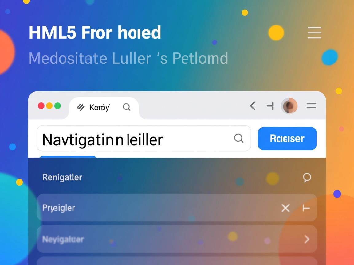 如何用HTML5快速制作导航栏? 第1张 如何用HTML5快速制作导航栏? 第1张
