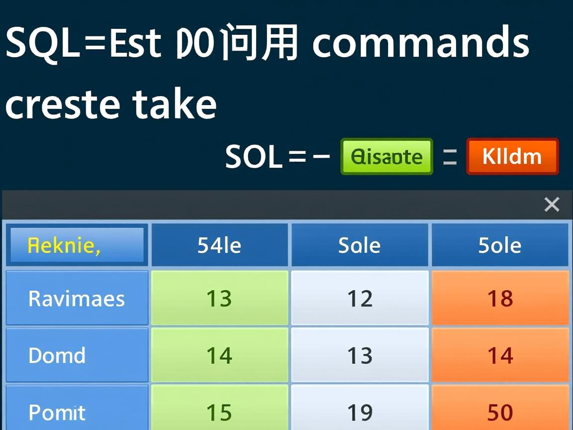 SQL如何用命令创建表 第1张 SQL如何用命令创建表 第1张