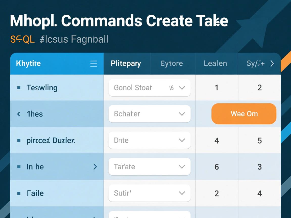 SQL如何用命令创建表 第2张 SQL如何用命令创建表 第2张