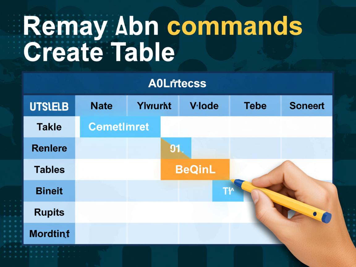 SQL如何用命令创建表 第3张 SQL如何用命令创建表 第3张