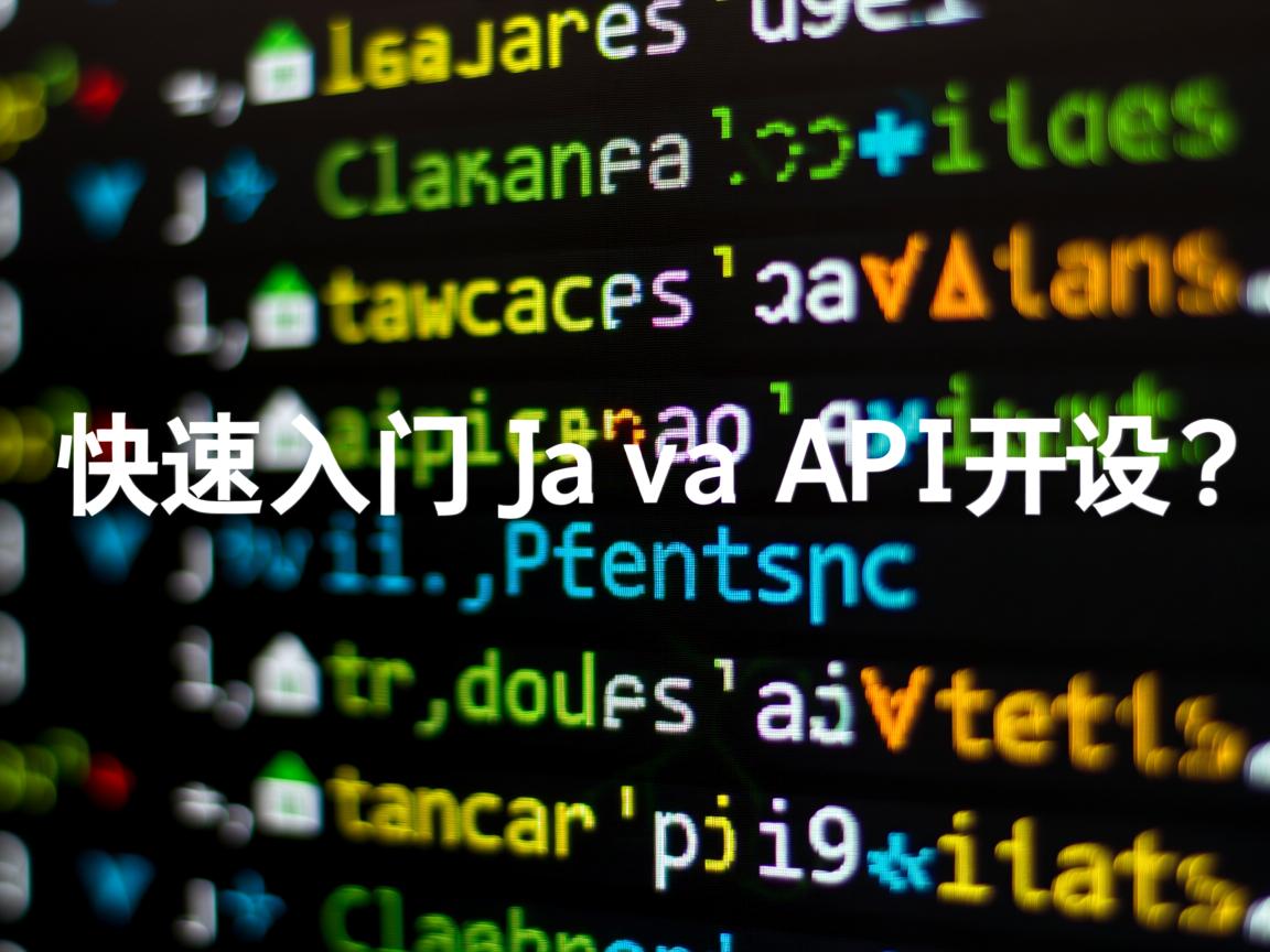 如何快速入门Java API开发? 第1张 如何快速入门Java API开发? 第1张