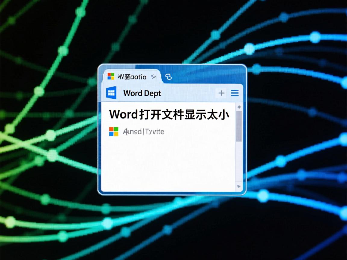 Word启动总显示小窗口,Word打开文档显示太小 第1张 Word启动总显示小窗口,Word打开文档显示太小 第1张