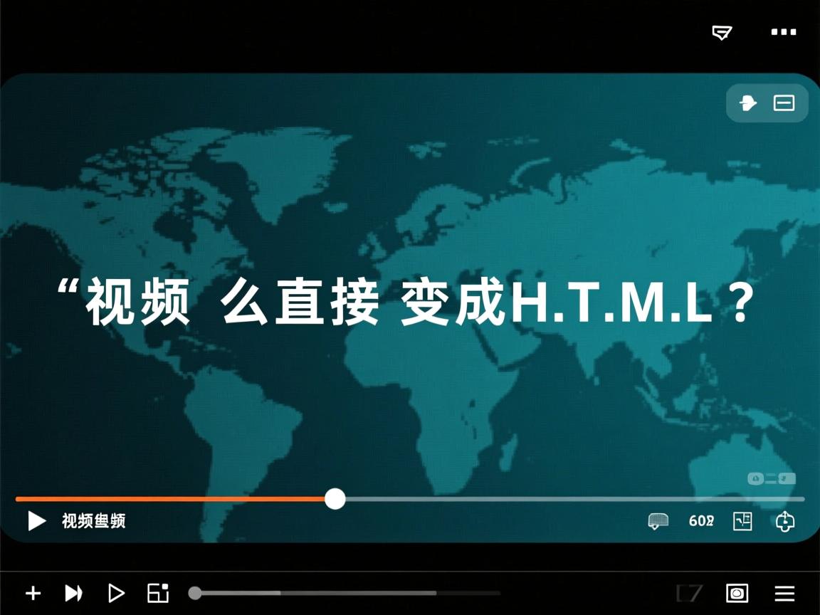 视频怎么直接变成HTML? 第1张 视频怎么直接变成HTML? 第1张