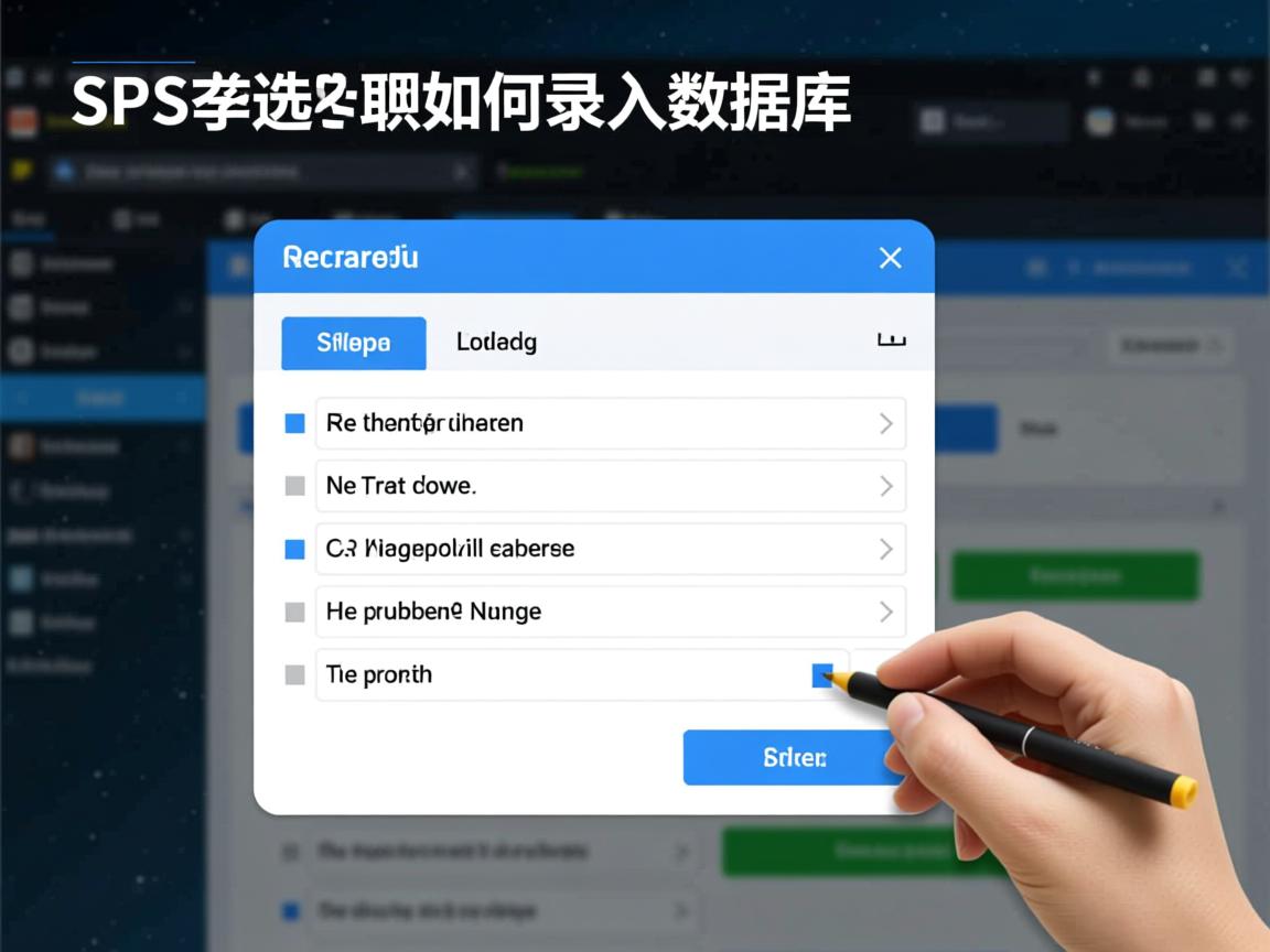 SPSS多选问题如何录入数据库