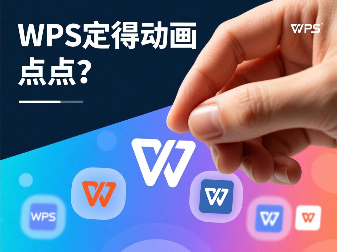WPS自定义动画点不了？