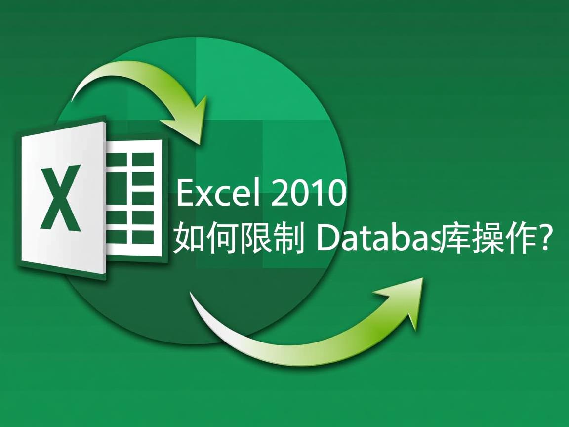 Excel 2010如何限制数据库操作? 第2张 Excel 2010如何限制数据库操作? 第2张