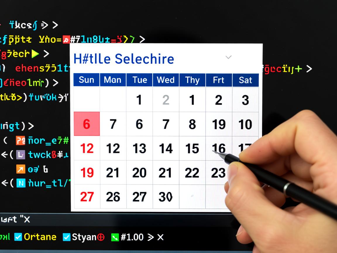 HTML中如何选择日期? 第1张 HTML中如何选择日期? 第1张