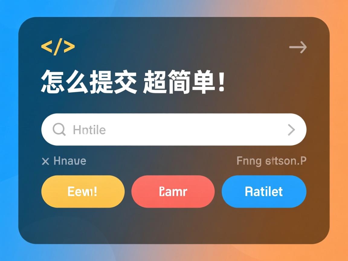 HTML表单怎么提交?超简单! 第2张 HTML表单怎么提交?超简单! 第2张