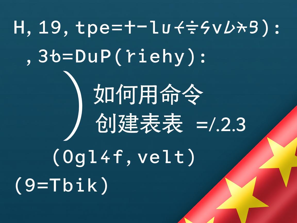 MySQL如何用命令创建表 第2张 MySQL如何用命令创建表 第2张