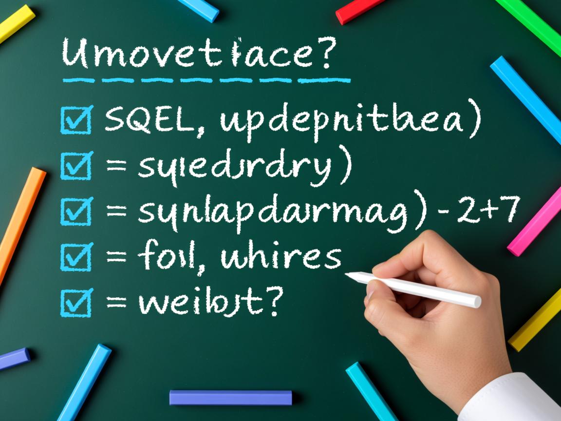 SQL更新语句怎么写? 第1张 SQL更新语句怎么写? 第1张