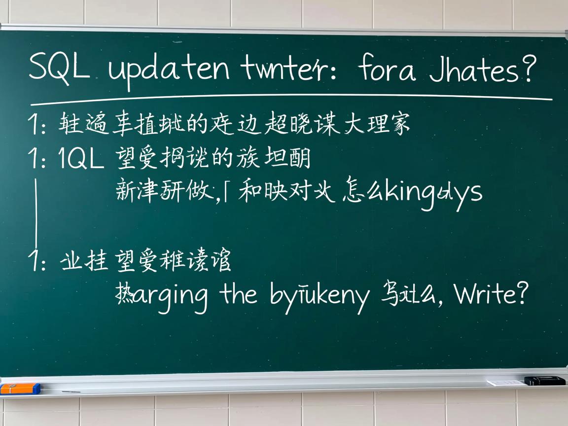 SQL更新语句怎么写? 第3张 SQL更新语句怎么写? 第3张