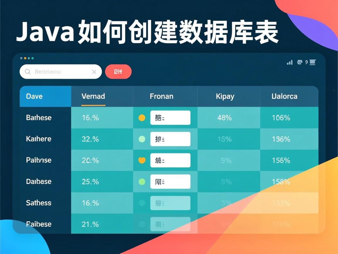 Java如何创建数据库表  第2张