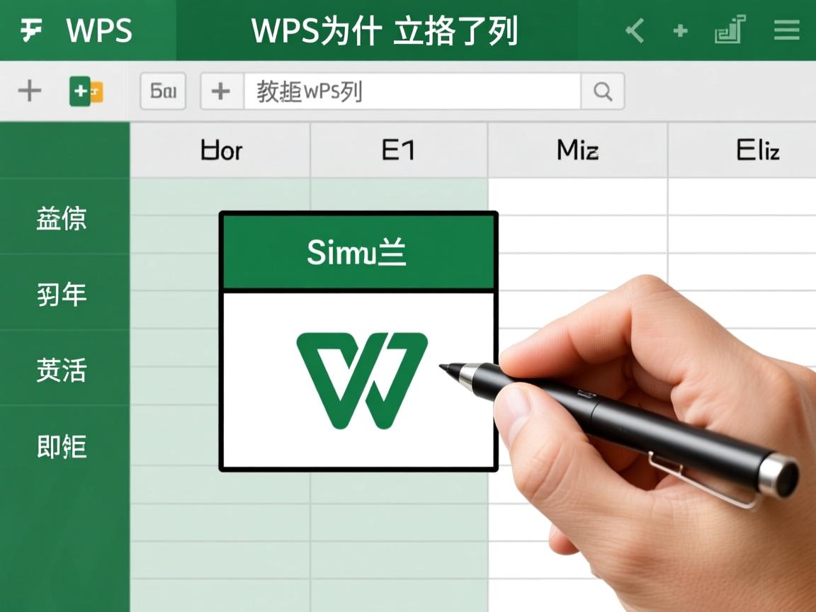 WPS表格为什么插不了列? 第1张 WPS表格为什么插不了列? 第1张