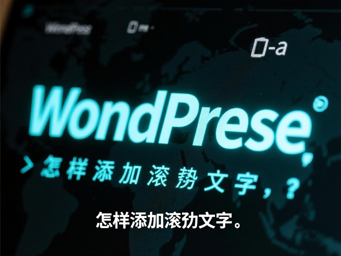 WordPress怎样添加滚动文字效果? 第1张 WordPress怎样添加滚动文字效果? 第1张