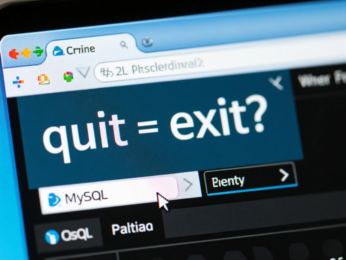MySQL命令行退出方法,quit还是exit? 第1张 MySQL命令行退出方法,quit还是exit? 第1张