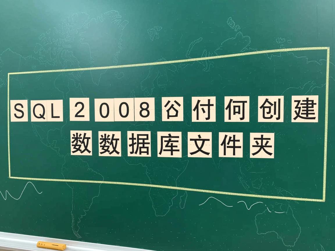 SQL2008如何创建数据库文件夹  第3张