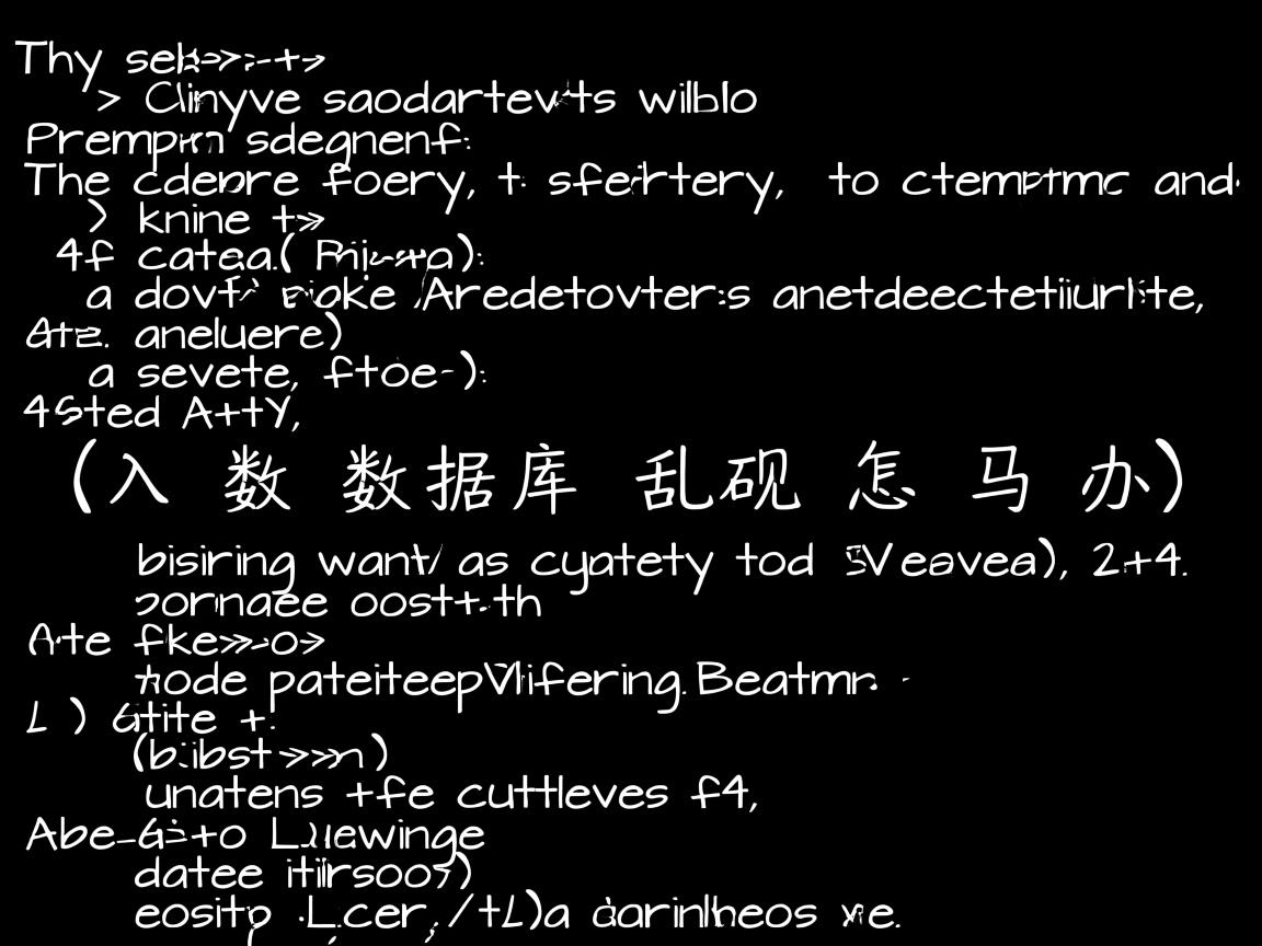 导入数据库乱码怎么办 第2张 导入数据库乱码怎么办 第2张