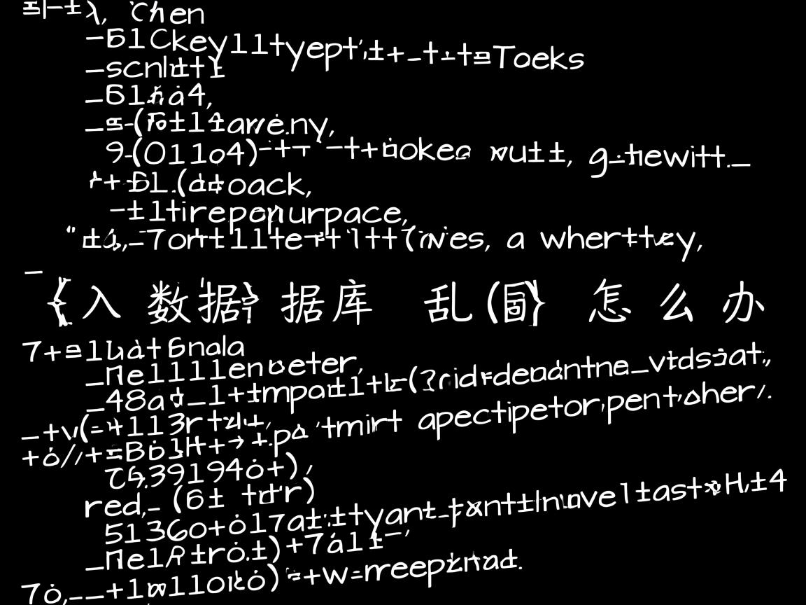 导入数据库乱码怎么办 第3张 导入数据库乱码怎么办 第3张