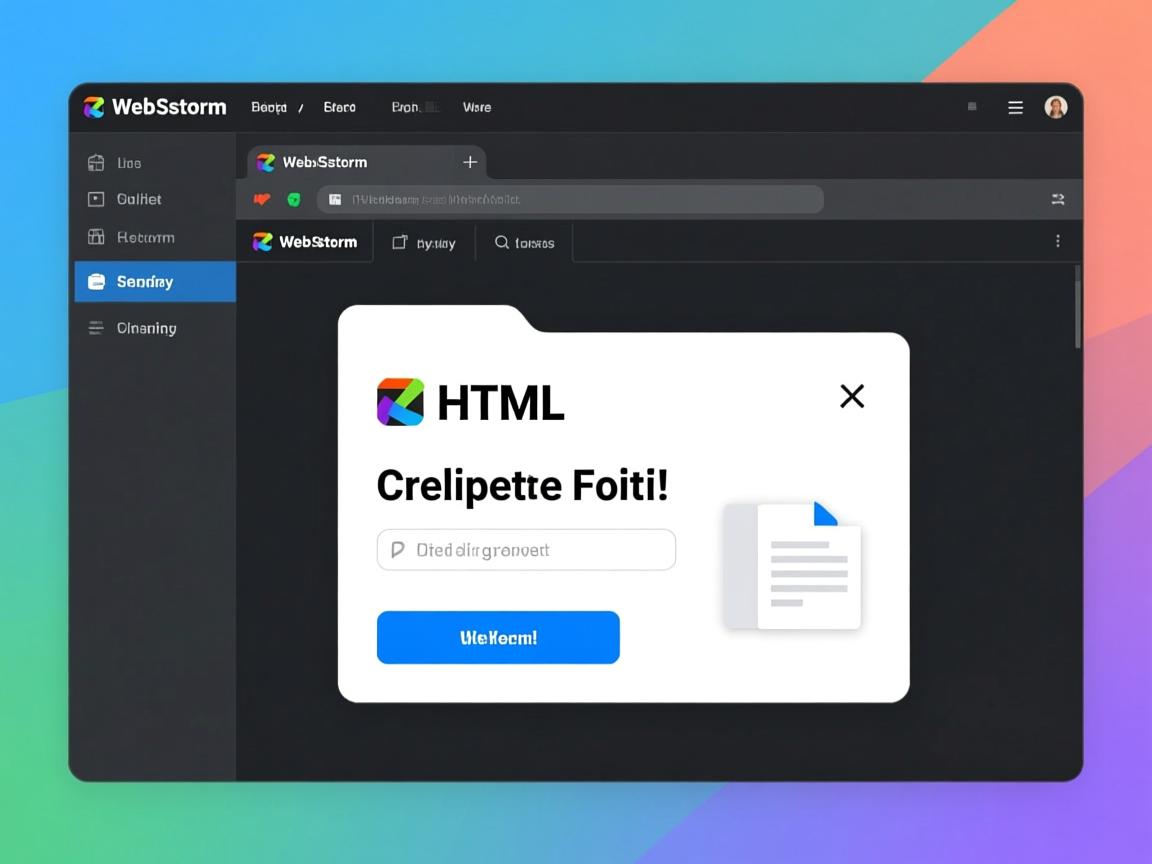 WebStorm如何创建HTML文件？  第1张