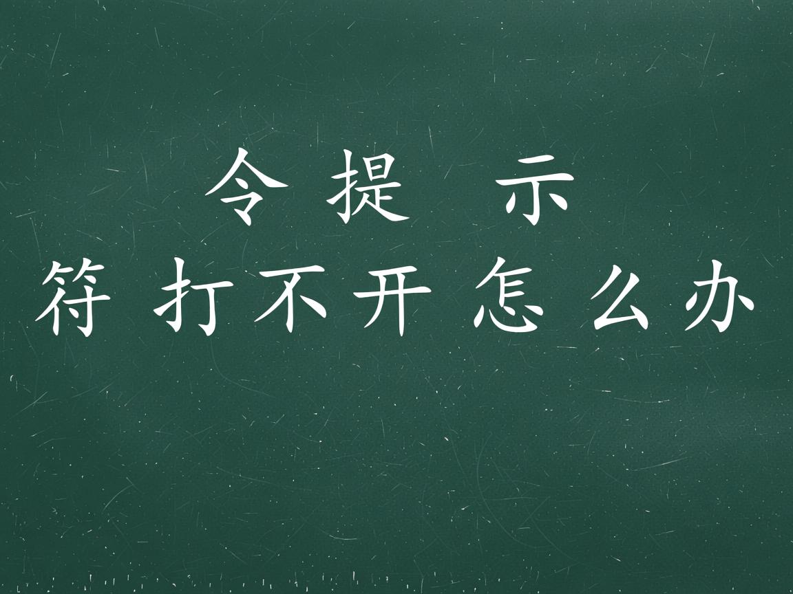 命令提示符打不开怎么办 第1张 命令提示符打不开怎么办 第1张