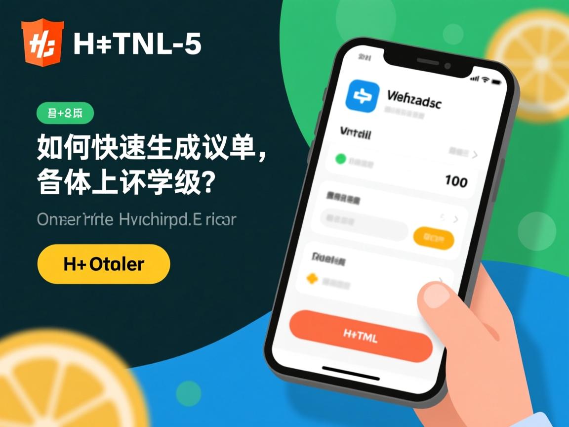 HTML5如何快速生成订单? 第1张 HTML5如何快速生成订单? 第1张