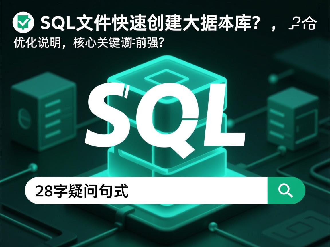 如何用SQL文件快速创建数据库?,(优化说明,28字疑问句式,核心关键词SQL文件前置,快速增强吸引力,符合搜索习惯) 第2张 如何用SQL文件快速创建数据库?,(优化说明,28字疑问句式,核心关键词SQL文件前置,快速增强吸引力,符合搜索习惯) 第2张