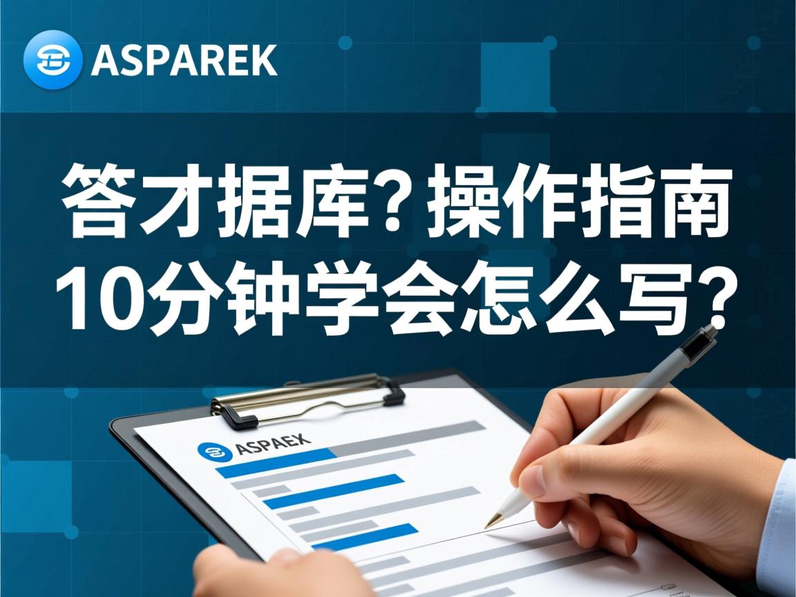 ASP数据库操作指南,10分钟学会怎么写? 第1张 ASP数据库操作指南,10分钟学会怎么写? 第1张