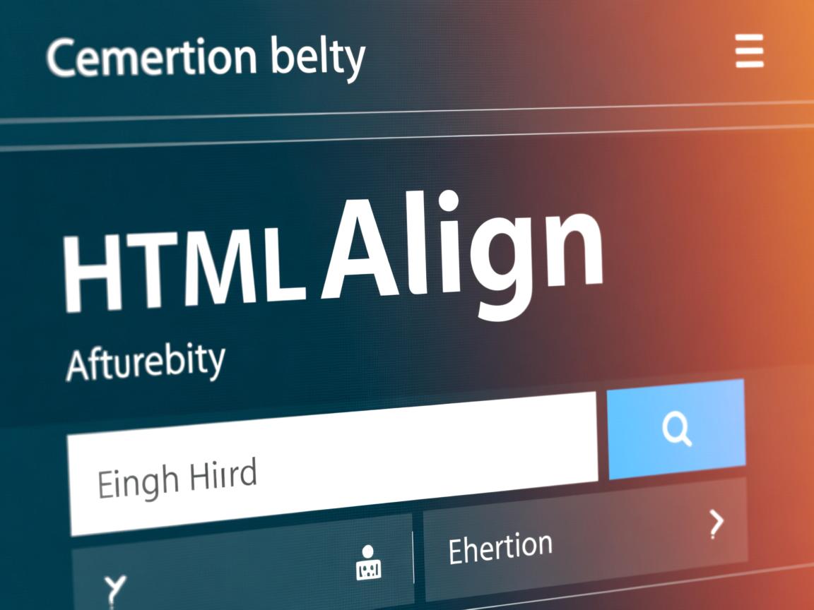 如何设置HTML align属性？