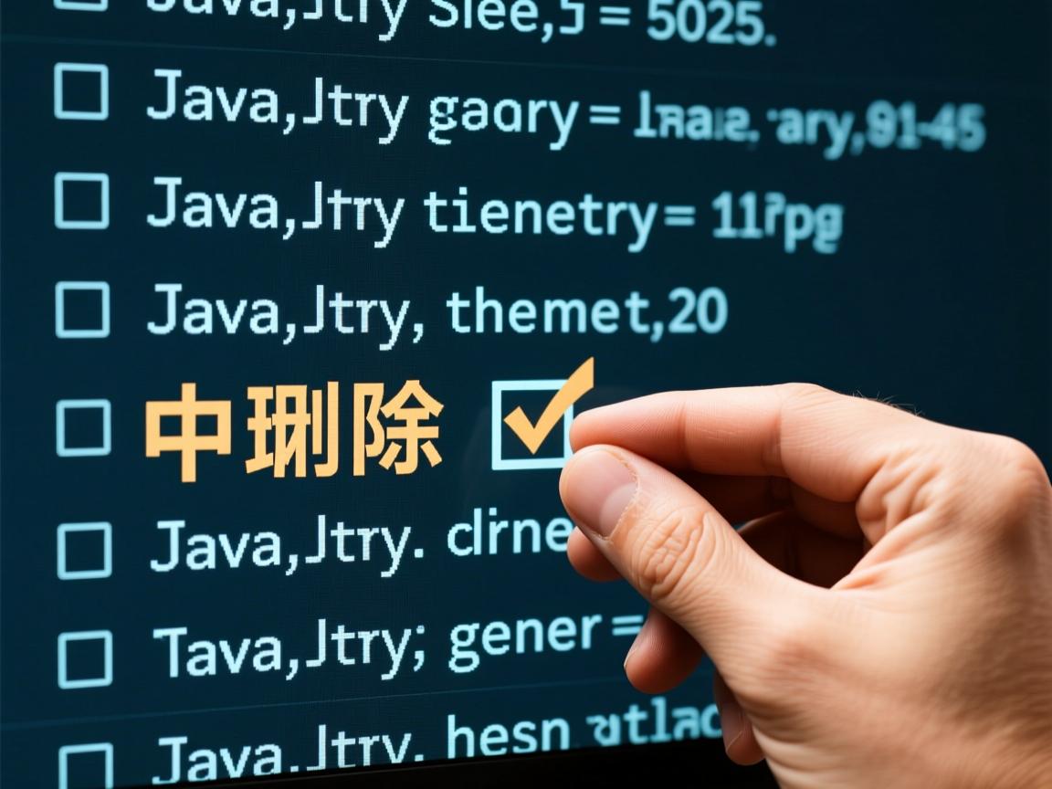 java中的删除选中怎么做 第3张 java中的删除选中怎么做 第3张