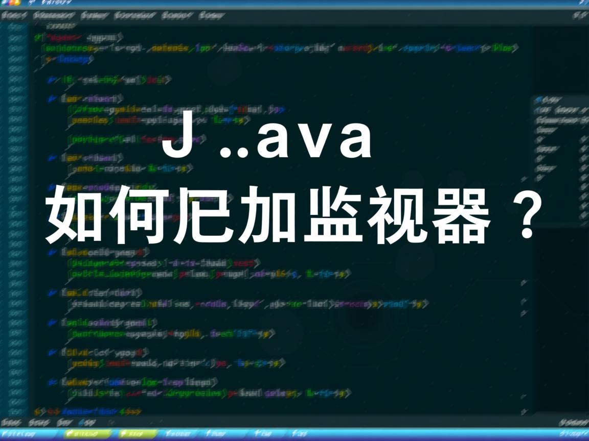 Java如何加监视器? 第3张 Java如何加监视器? 第3张