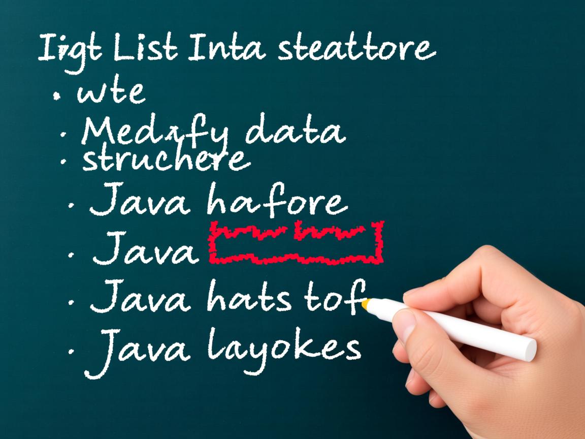 Java List如何修改数据结构？