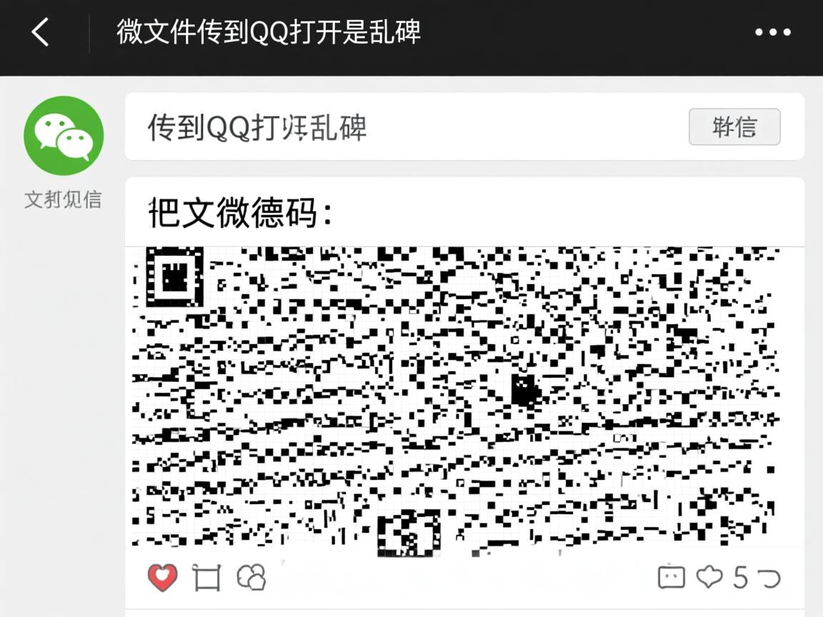 为什么微信文件传到qq打开是乱码 第3张 为什么微信文件传到qq打开是乱码 第3张