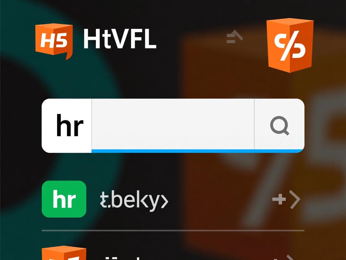 HTML5如何让hr标签不换行？  第3张