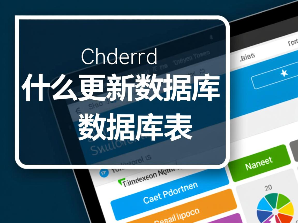 怎么更新数据库数据库表 第1张 怎么更新数据库数据库表 第1张